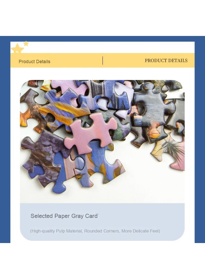 ألغاز تفريغ الضغط/ألغاز للكبار، 1000 قطعة، لغز مناظر طبيعية للمعالم العالمية، تزيين المنزل، لعبة الكلمات المتقاطعة الإبداعية، هدية تعليمية للأطفال، تزيين منزلي مناسب للأصدقاء والعائلة - Image 3