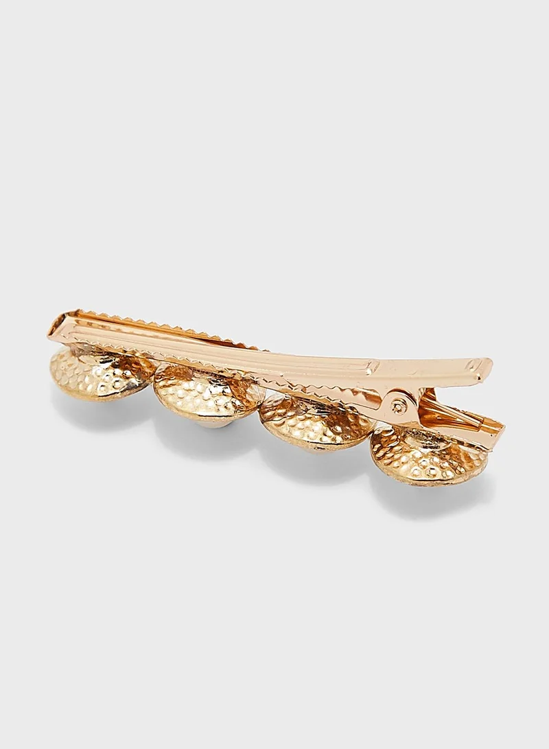 ELLA Pearl And Metal Hair Clip