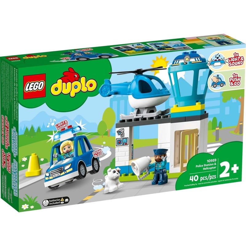 LEGO - Duplo Police Station & Helicopter 40 Pieces - 10959 - Image 1