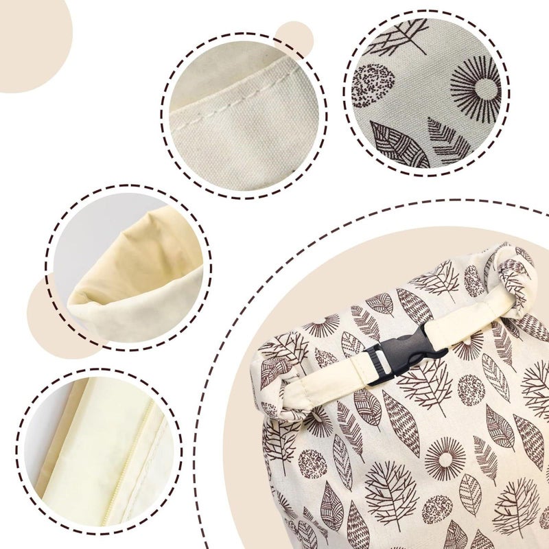 Washable Cotton Bread Storage Bag with Secure Clasp for Sourdough Freshness - Image 5