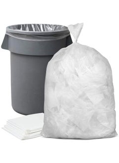 Sacs Poubelle Transparents 240 L Extra Forts – 90 My, 10 Sacs/Rouleau, Idéal Jardin & Gros Volumes