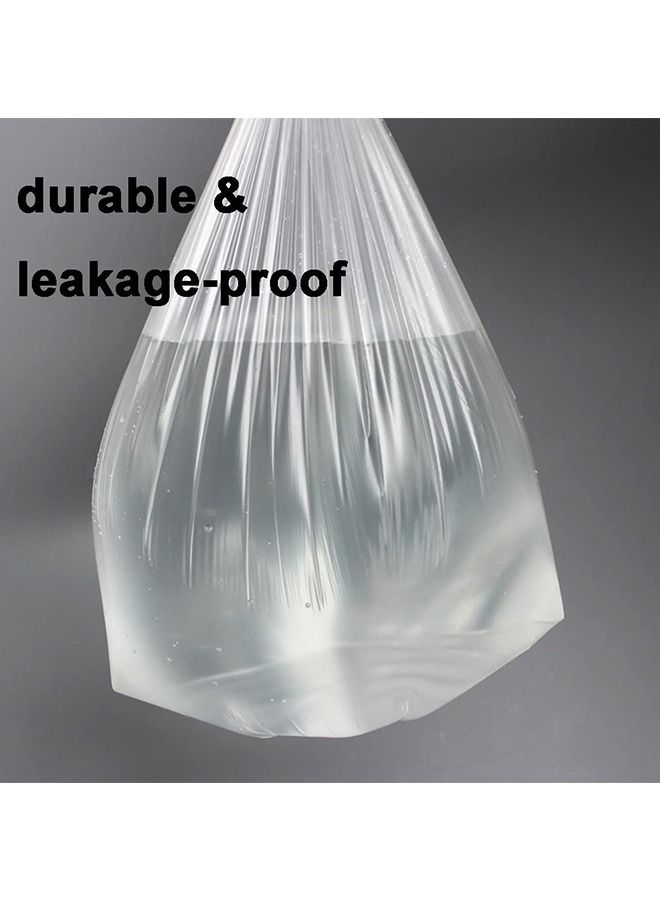 SNH Packing Garbage Bag Clear 95x120cm Biodegradable Trash Bags Compostable Kitchen Bin Liners Vest Handy Trash Bags For Home Office Trash Can Grocery Bag Trash Plastic Bag Pack Of 20 Pieces  - Image 4