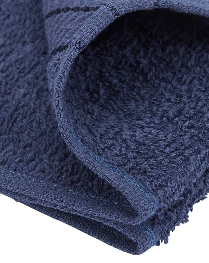TIQH Cotton Stripe Kitchen and Hand Towel Set of 01 (Blue) - Image 3