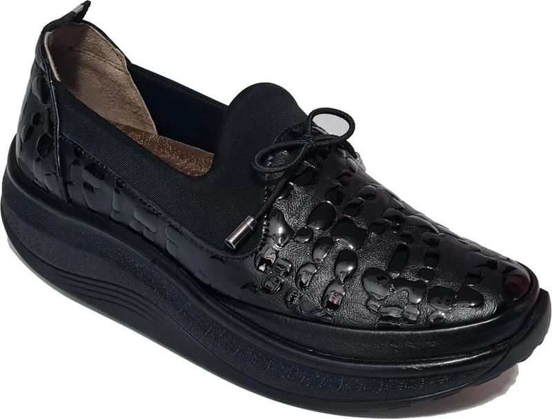 Ceyo Elastic Filled Phlyon Sole Genuine Leather Women's Shoes 4030