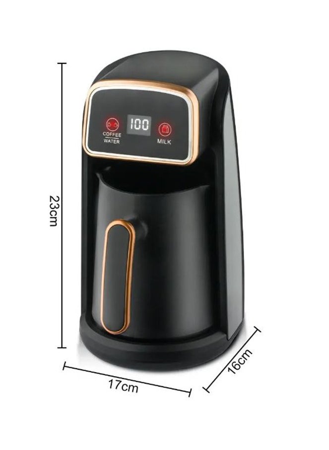 Somer Field Somer Field Automatic Turkish Coffee Maker Machine, 1 to 5 Cups, Cordless Electric Coffee Pot, Electric Turkish Coffee Machine, Black/Gold, Best Buy  - Image 4