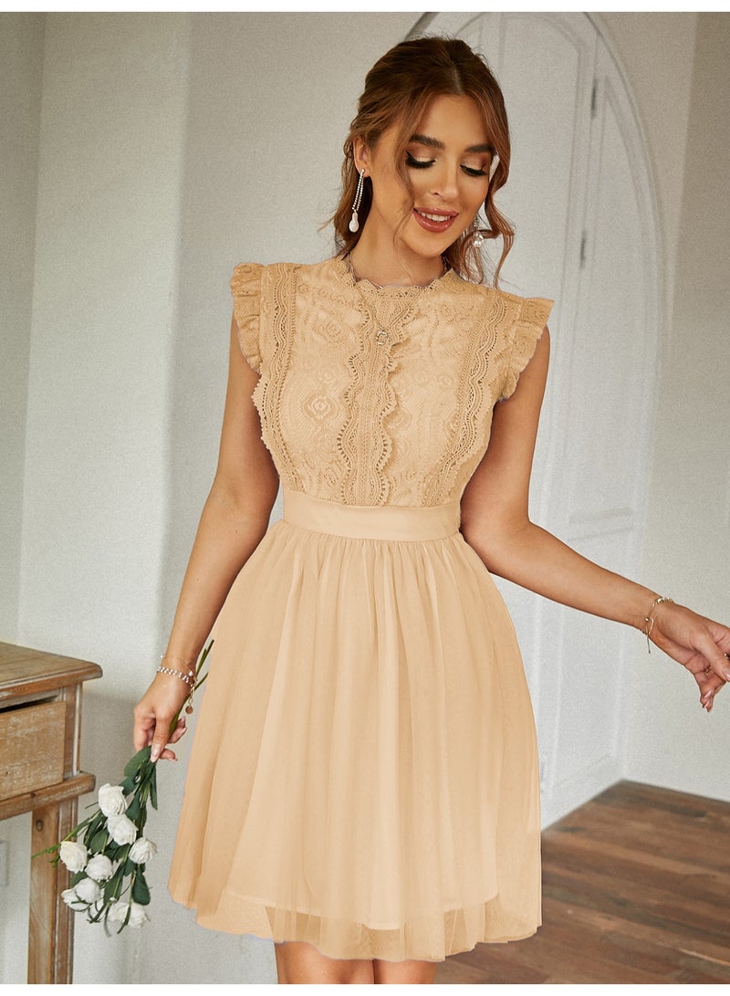 SIMPLEE Women's Summer Elegant DressLight & Comfortable Lightweight Cotton Blend Perfect for Outings - Image 4