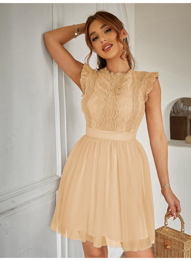 SIMPLEE Women's Summer Elegant DressLight & Comfortable Lightweight Cotton Blend Perfect for Outings - Image 2