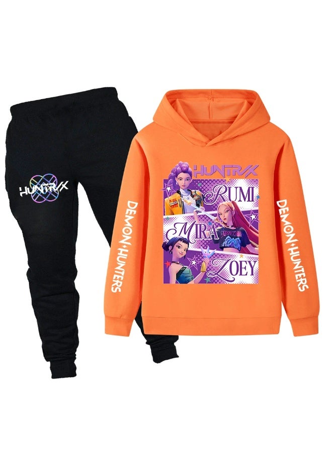 general K-POP: Demon Girl Group Children's Sweatshirt, Hoodie Set, Sweatshirt + Pants - Image 1