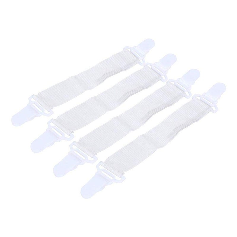 Bed Ring Fastener Set Heavy Duty Adjustable Mattress Cover Grippers Elastic Sheet Suspenders Holders Secure Sleep Accessories Highly Reliable Room Organization Hardware - 4 pcs - multi color