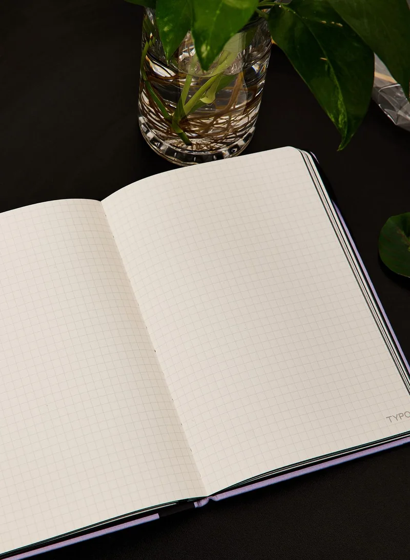 Typo Purple A5 Notebook Elastic Closure