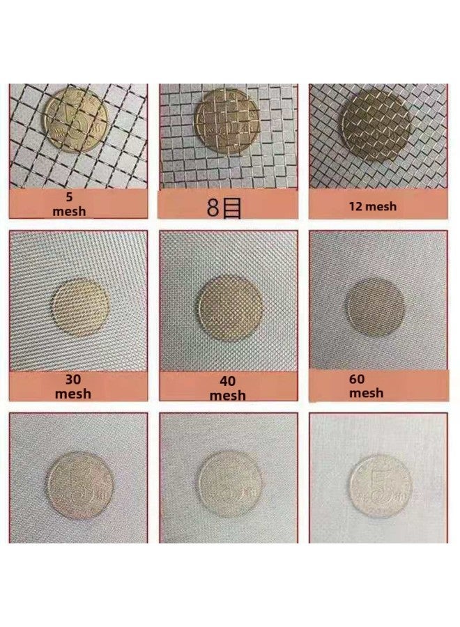 Flour Sieve 304 Stainless Steel 60 Mesh Ultra-fine Leak Mesh Household Hand-held Baking Filter Mesh Manual Corn Flour Sieve-Specifications:Overall Stainless Steel Diameter 40cm-Color:150 Mesh Toner