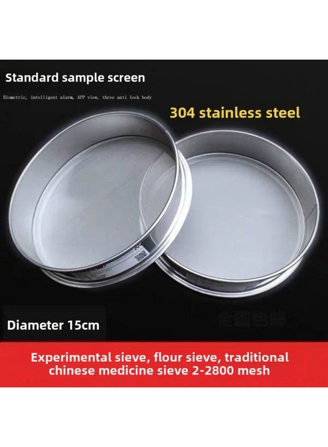 Flour Sieve 304 Stainless Steel 60 Mesh Ultra-fine Leak Mesh Household Hand-held Baking Filter Mesh Manual Corn Flour Sieve-Specifications:Overall Stainless Steel Diameter 40cm-Color:150 Mesh Toner