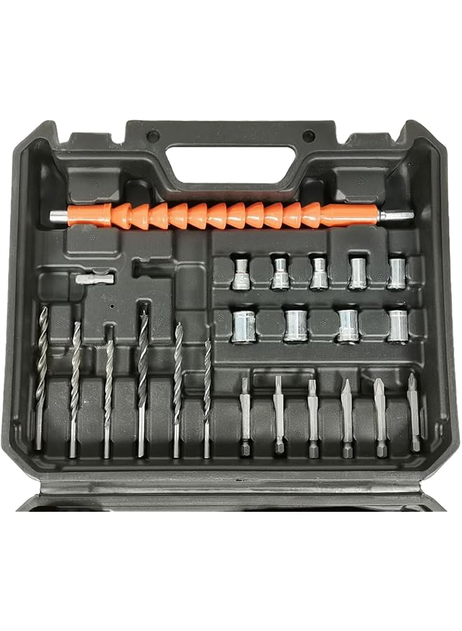 erorex Cordless Drill Set 12V Rechargeable Electric Screwdriver Kit With 2 Batteries Variable Speed And Drill Bits For Home And Diy Use - Image 3