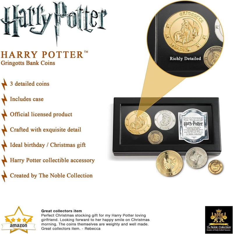 The Noble Collection Harry Potter Gringotts Bank Coins Collection - Image 3
