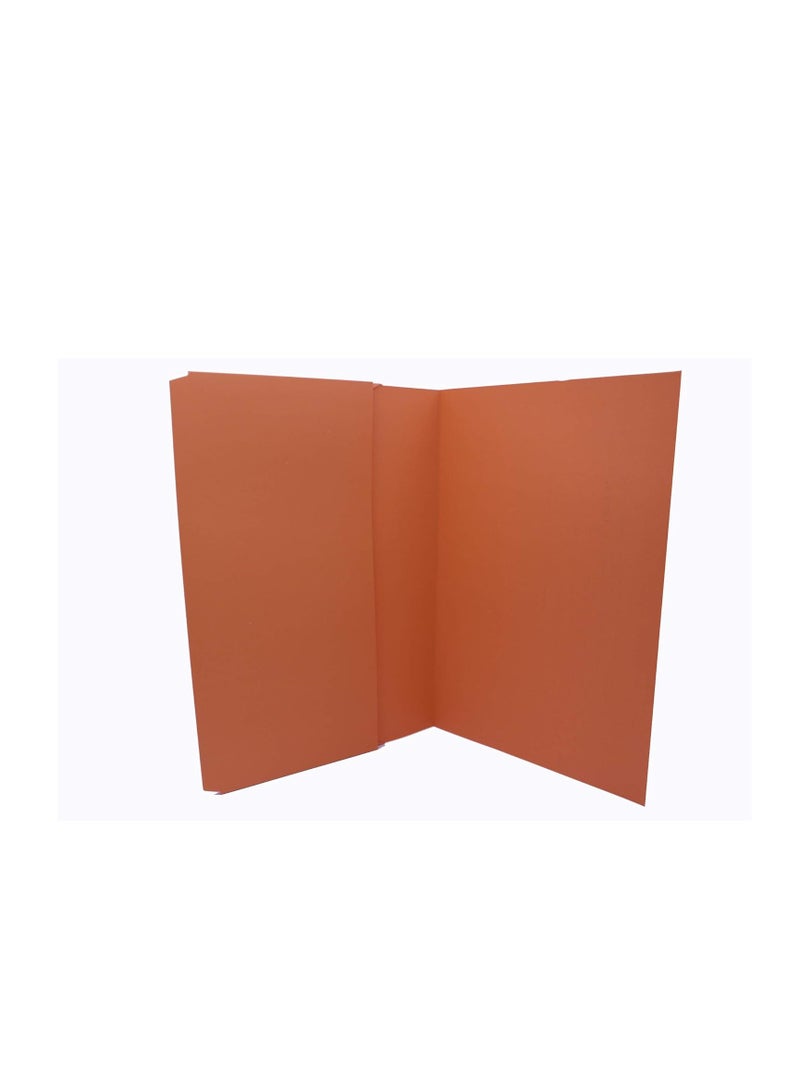 MODEST 300GSM F4 Document Wallet Folder Full Flap/Cover (Orange, MS332) -10 Pieces - Image 2
