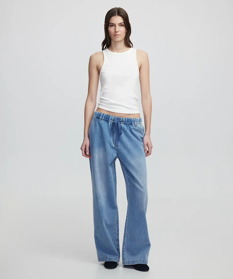 ابيكول Elastic Waist Jeans