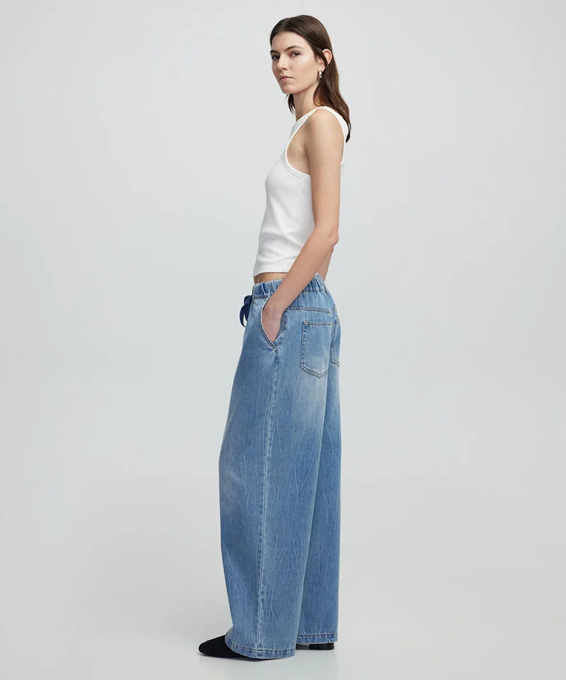 ابيكول Elastic Waist Jeans