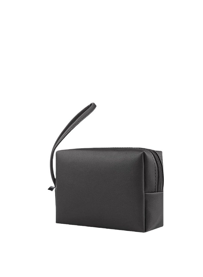 Multi Functional Waterproof Leather Computer Protective Case And Power Bag Set, 13-14 Inch Ultra-thin Notebook Storage Bag, Heat Dissipation Bracket, Mouse Pad, Portable Power Bag, Suitable For Daily Office And Business Travel (Black) - Image 3