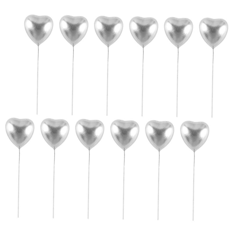 50 Heart Cake Topper Elegant Wedding Birthday Shower Party Decoration - Image 2