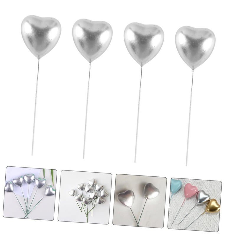 50 Heart Cake Topper Elegant Wedding Birthday Shower Party Decoration - Image 4