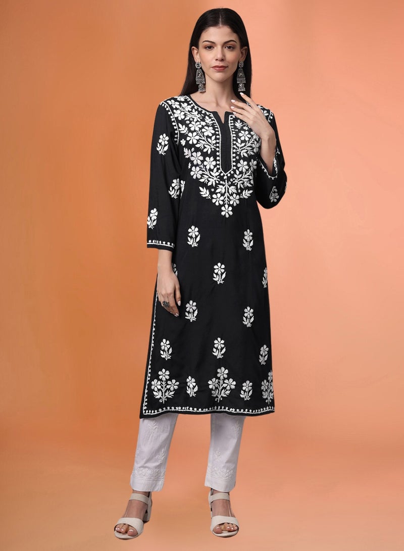 الايا كورتا مودال شيكانكاري مطرزة يدويًا- AL4013  - Image 1