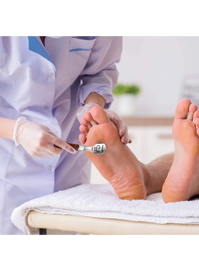 YIMART Foot Corn Removal Cutter Scraper With 10 Blades Cuticle Dead Skin Callus Remover Stainless Steel Professional Pedicure Tool Set - Image 3