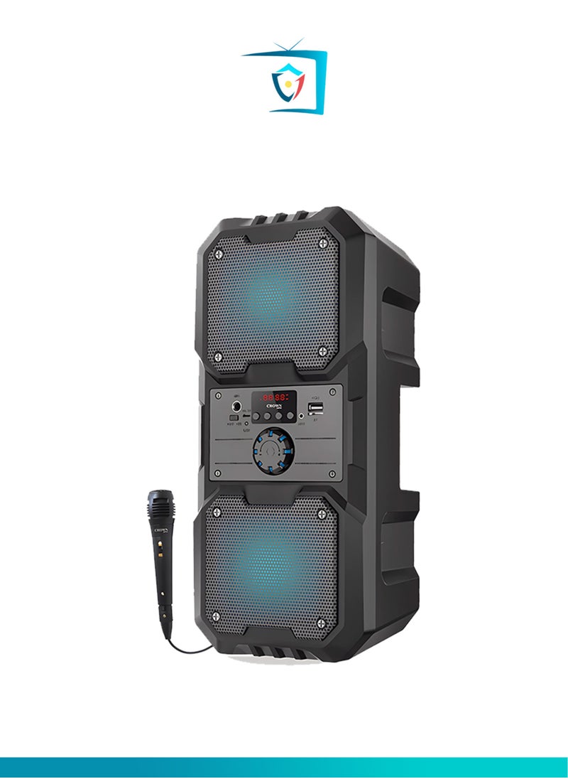 AL DARRA  AL WAQI Trolly Bluetooth Speaker – 30W Powerful HD Sound, 16-Color RGB Lights, 12-Hour Battery & Smart Call/Audio Features 