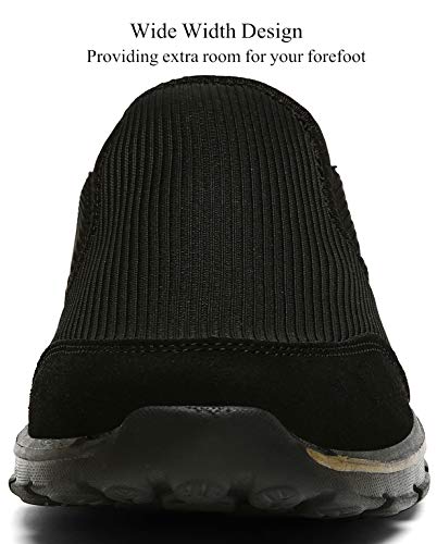 INMINPIN Unisex Slippers Casual Clog House Shoes Comfort Slip-On Walking Mules with Indoor Outdoor Anti-Skid Sole for Men and Women, Black Plush, 7.5 Women/6 Men - Image 5