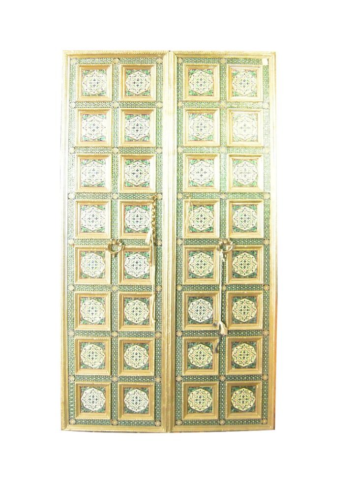 Antique Museum HANDMADE WOODEN DOOR MEENA WORK 106X200 CM-UKX05  - Image 1