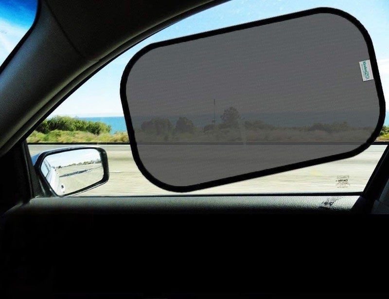 Car Side Window Sun Shade for Baby & Driver (4Pk) - Certified UV Protection - Image 1