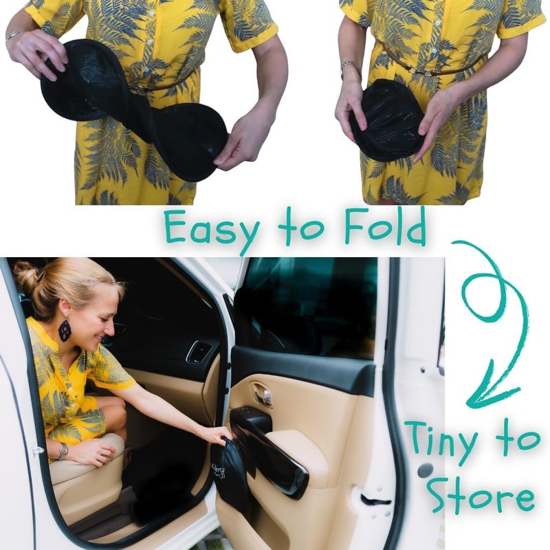 Car Side Window Sun Shade for Baby & Driver (4Pk) - Certified UV Protection - Image 5