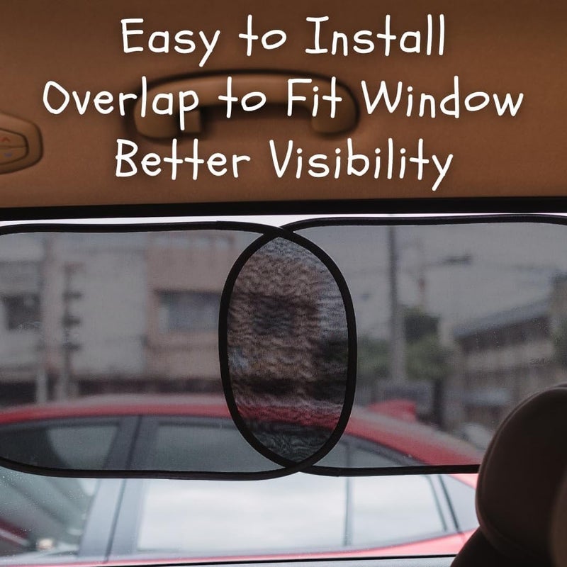 Car Side Window Sun Shade for Baby & Driver (4Pk) - Certified UV Protection - Image 4