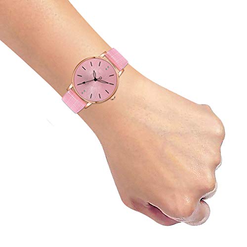 CLOUDWOOD Analog Ladies Wrist Watches Combo Set of Watch for Women Girls (Black and Pink Colored Dial & Strap) -MT312-314 - Image 5