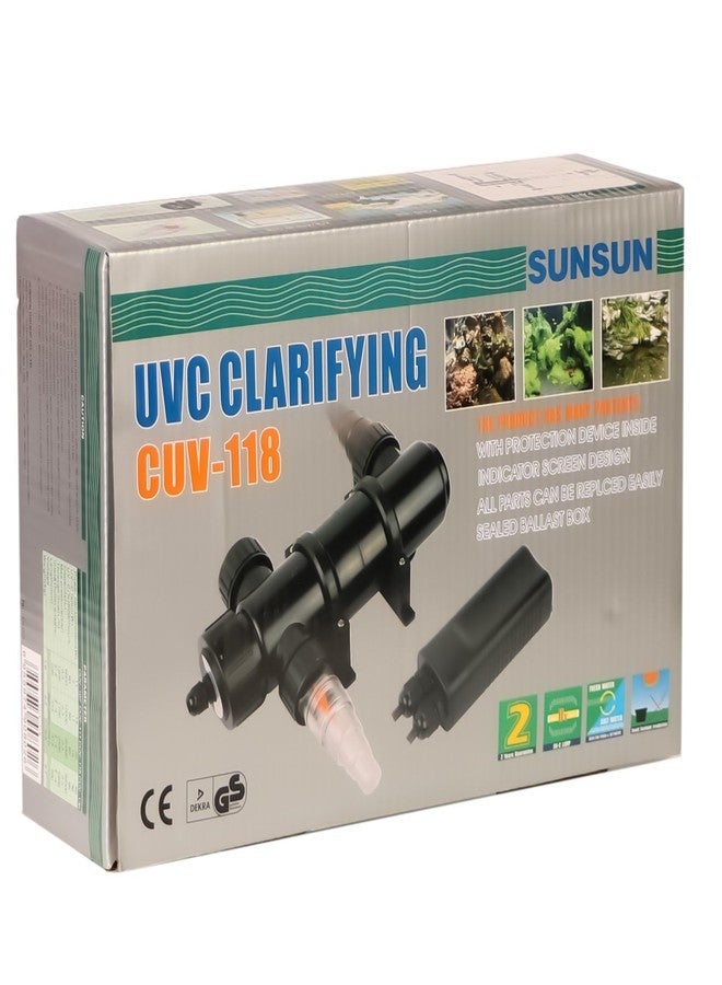 سان سان معقمات أحواض السمك من صن صن، فلتر تنقية بالأشعة فوق البنفسجية UVC 118 - Image 5