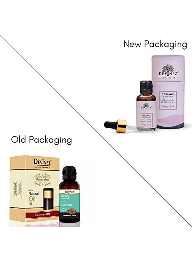 Devinez Caraway Essential Oil Pure Natural And Undiluted 15Ml In Glass Bottle Pale Yellow - Image 3