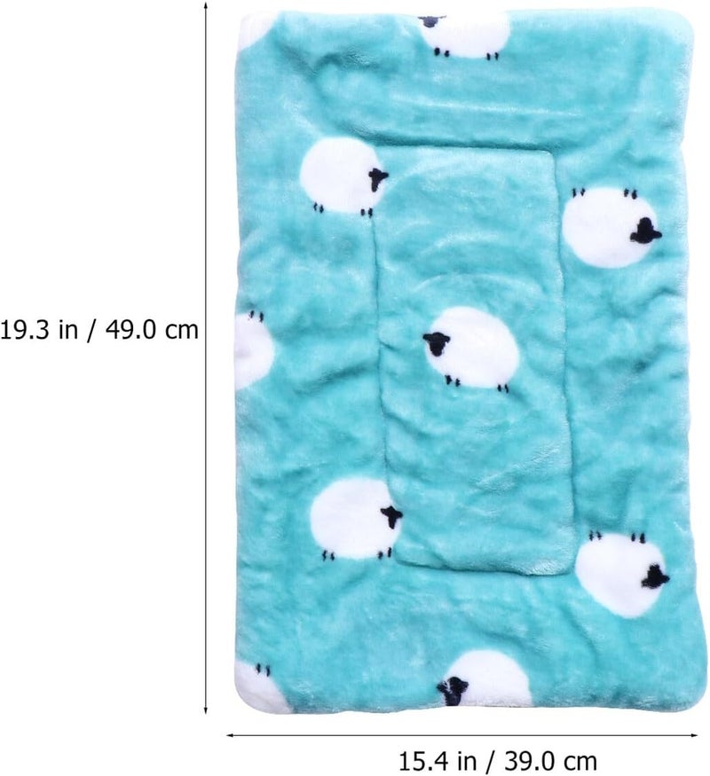 Small Pet Cushion and Warm Sleep Mat for Hamsters and Squirrels, 2pcs Thick Coral Fleece Bedding Pads Suitable for Indoor Small Animals and Winter Use Random Style - Image 2