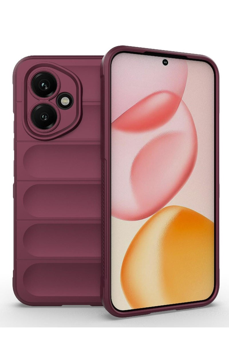 جراب موبايل ماجيك شيلد  سيليكون مضاد للصدمات وحمايه للكاميرا متوافق  Honor 400 (نبيتي) - Image 1