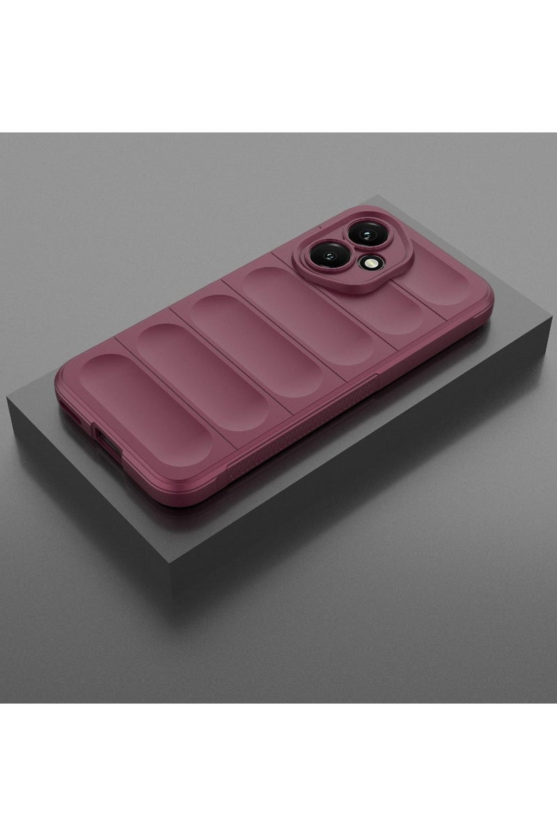 جراب موبايل ماجيك شيلد  سيليكون مضاد للصدمات وحمايه للكاميرا متوافق  Honor 400 (نبيتي) - Image 3