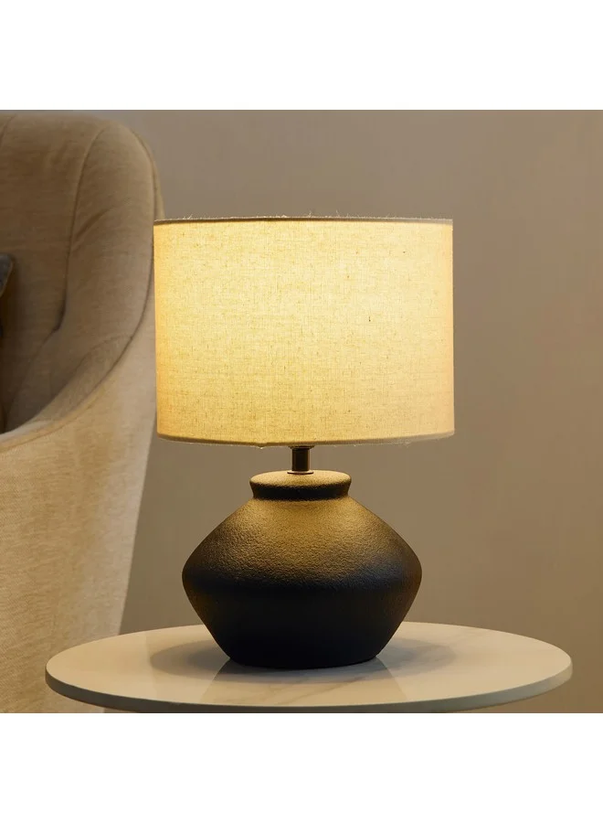 هوم بوكس Marbella Ceramic Table Lamp with Linen Shade 32.5 cm