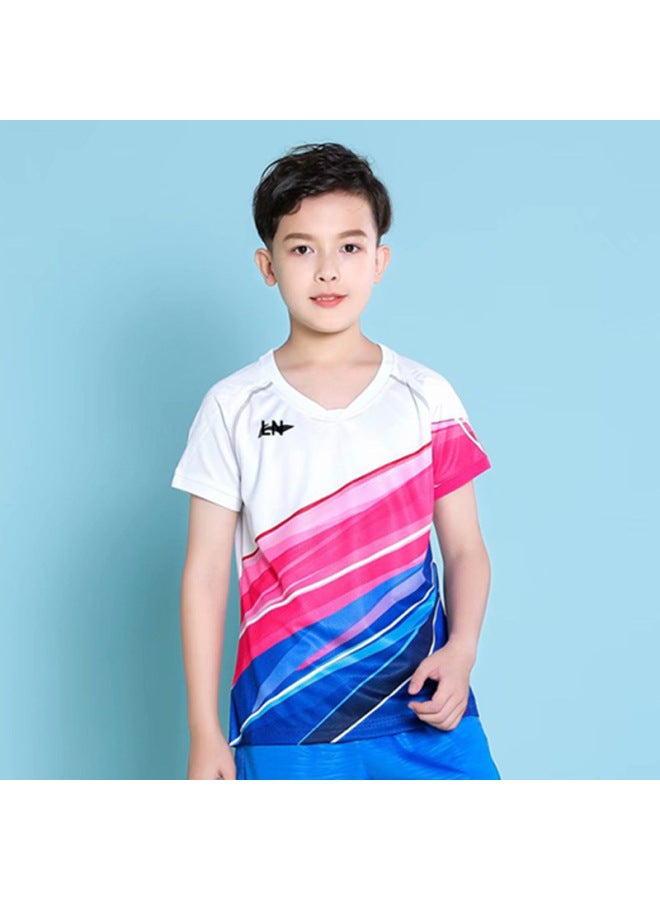 Children's Tangyou Cup Compeion Suit Badminton Suit Boys And Girls Short-sleeved National Team Compeion Suit Sportswear 6059b