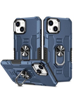 Generic Case Cover For iPhone 13 Ring Holder Armor Hybrid Phone Case Blue 
