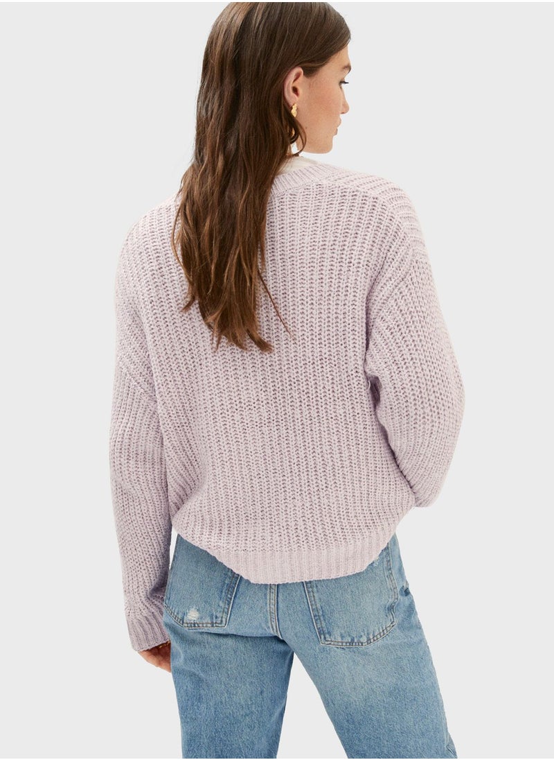 MANGO - Button Detail Cardigan - Image 1
