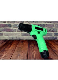 DRONA DRONA MultiFunction Drill Plastic Cordless Drill Screw Driver 10mm with Batteries Two Speed Control LED Light Guided Keyless Chuck Reverse Forward Motion 12V LithiumIon With PH Bit set  - Image 2