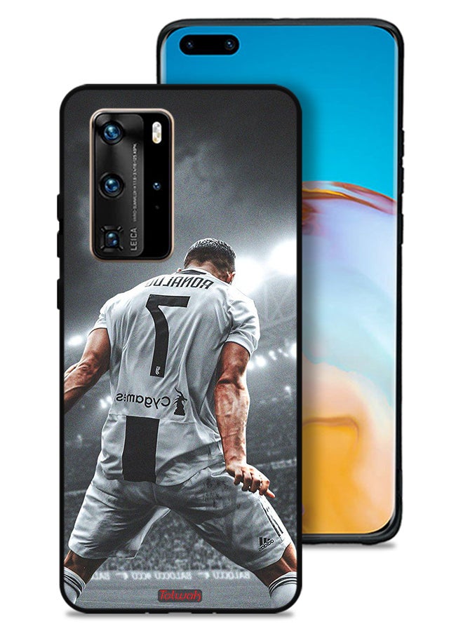Tolwak Huawei P40 Pro 5G Protective Case Cover Cristiano Ronaldo Celebration - Image 1