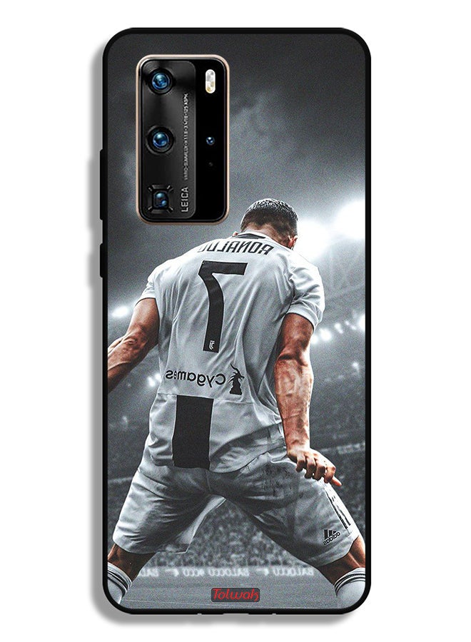 Tolwak Huawei P40 Pro 5G Protective Case Cover Cristiano Ronaldo Celebration - Image 2