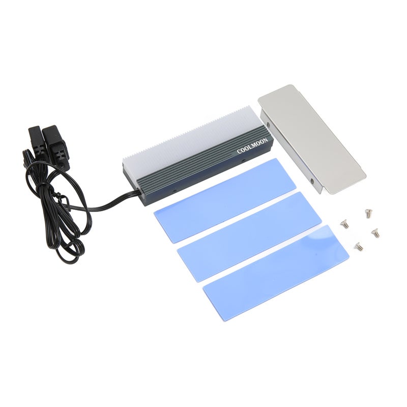 بالوعة حرارة M.2 SSD 2280 RGB - وسادة تبريد بواجهة مزدوجة 5V 3Pin ARGB لمبرد محرك الحالة الصلبة M.2 2280 - Image 3