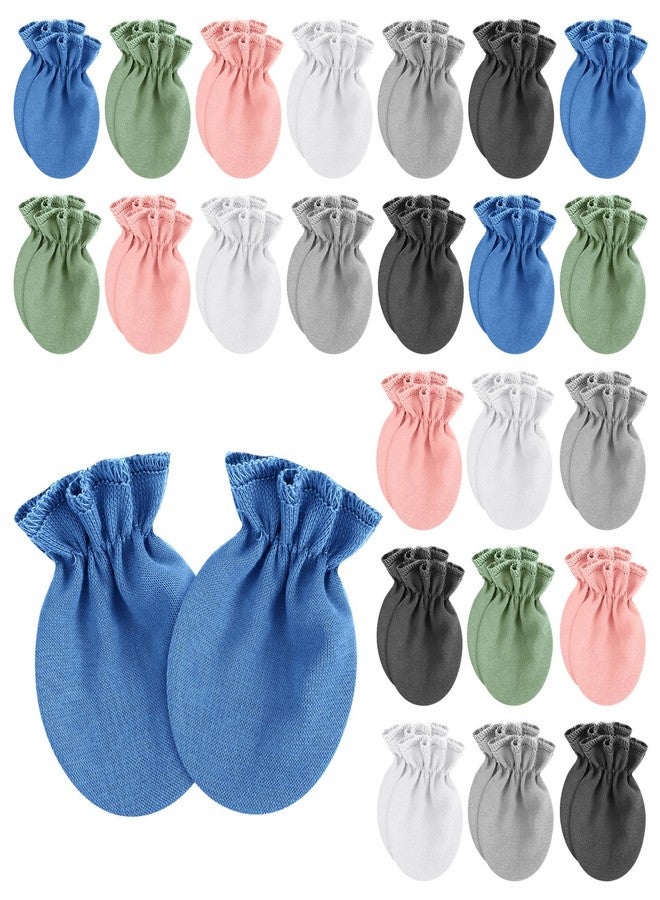 Vabean 24 Pairs Preemie Baby Mittens No Scratch Cotton Gloves Premature Baby Girl Mittens for Nicu Preemie Boys Girls Newborn(Colorful) - Image 1