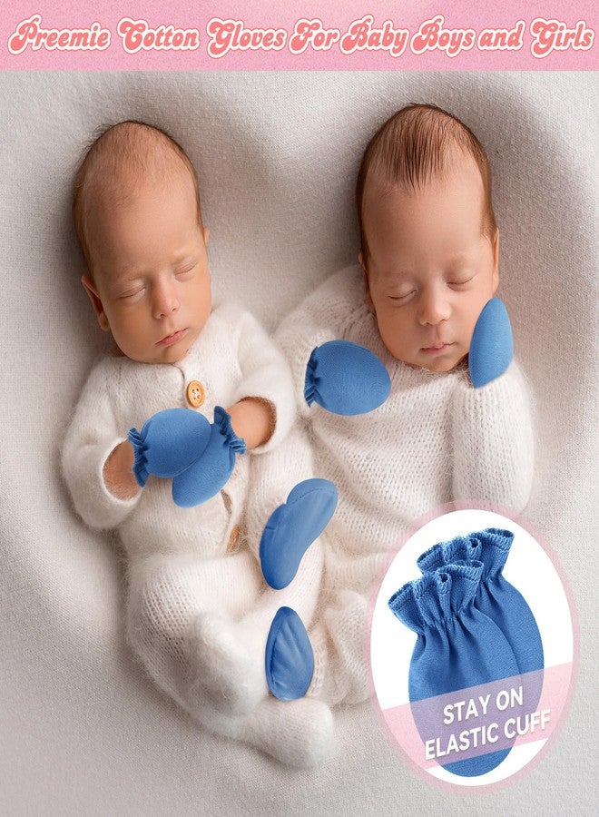 Vabean 24 Pairs Preemie Baby Mittens No Scratch Cotton Gloves Premature Baby Girl Mittens for Nicu Preemie Boys Girls Newborn(Colorful) - Image 5