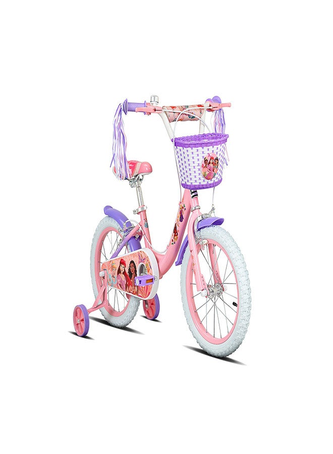 Spartan Disney Princess Magical Kids Bike | 16 Inch Wheel Size With Training Wheels | Single Speed | Pink Color - Image 2