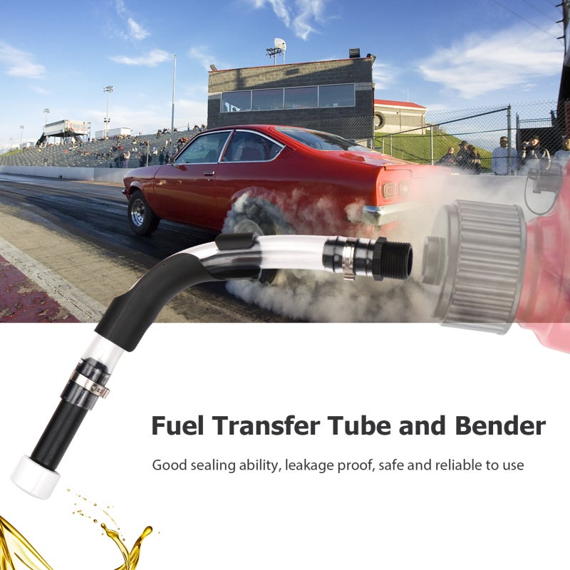 Racing Fuel Tube Bender: 3 Detachable Types Premium Rubber & ABS Construction - Leakproof Reinforced Design Filter Equipped Fuel Jug Hose Bender for Racing Fuel Jug Compatibility - Image 4